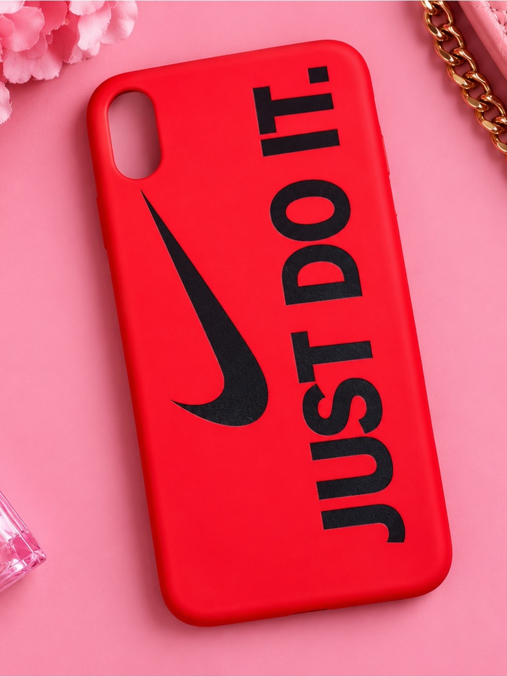 Nike Red and Black Matte Phone Case